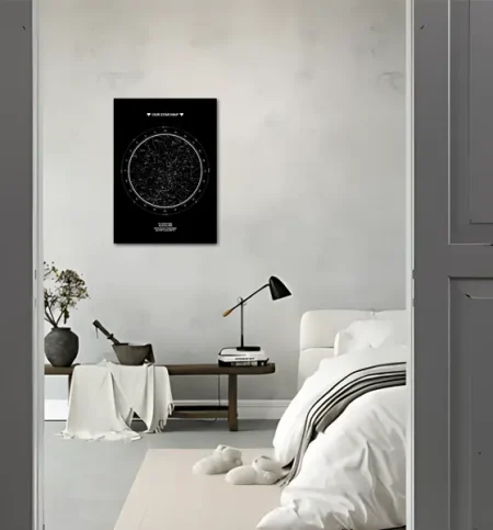 Poster mapa estelar personalizado